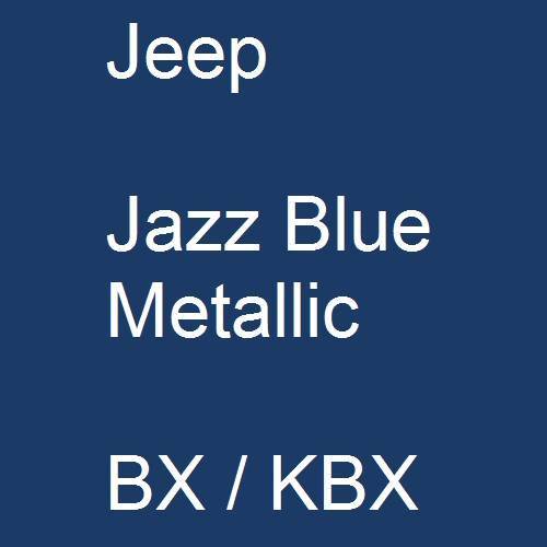 Jeep, Jazz Blue Metallic, BX / KBX.